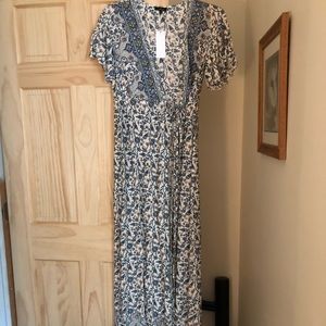 Long maxi wrap dress